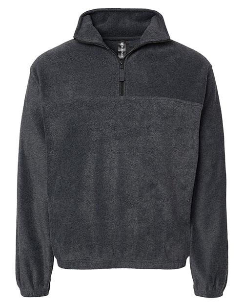 Burnside 3052 Men Polar Fleece Quarter-Zip Pullover at GotApparel