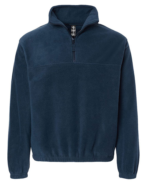 Burnside 3052 Men Polar Fleece Quarter-Zip Pullover at GotApparel