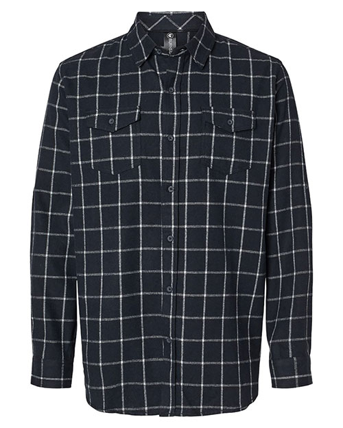 Burnside 8210 Men Yarn-Dyed Long Sleeve Flannel Shirt at GotApparel