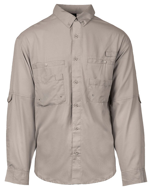 Burnside B2299  Men's Functional Long-Sleeve Fishing Shirt at GotApparel