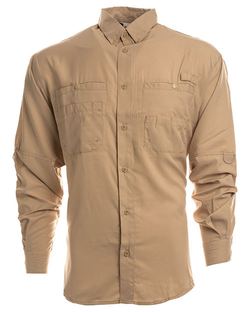 Burnside B2299  Men's Functional Long-Sleeve Fishing Shirt at GotApparel