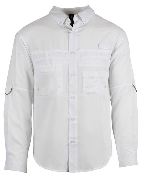Burnside B2299 Men's Functional Long-Sleeve Fishing Shirt at GotApparel