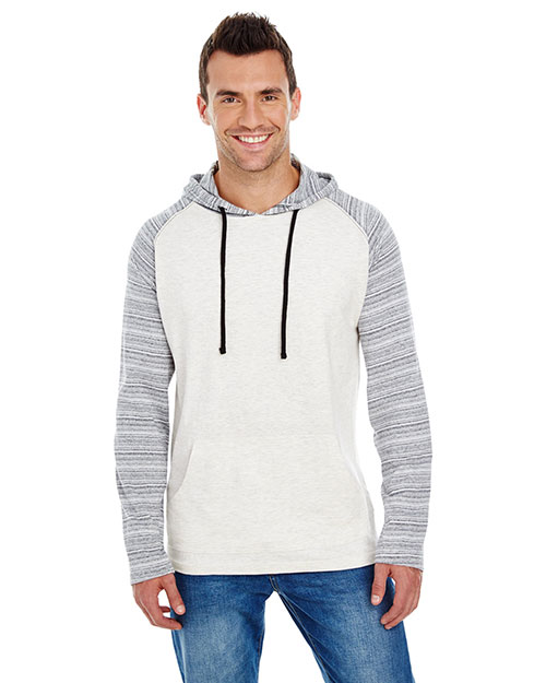 Burnside B8127 Men Striped Sleeve Raglan Jersey at GotApparel