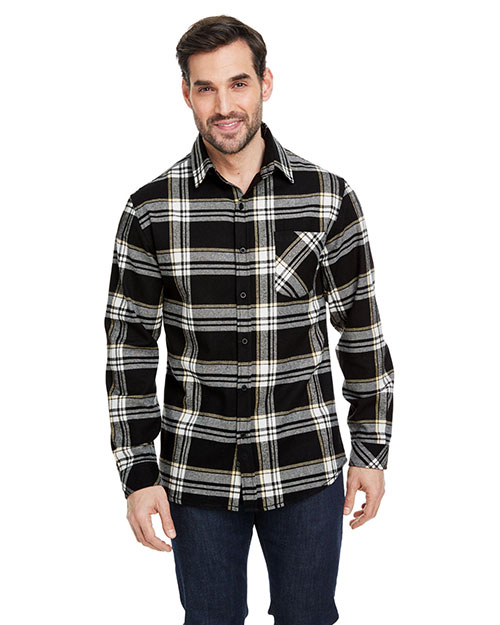 Burnside B8212 Men Woven Plaid Flannel With Biased Pocket at GotApparel