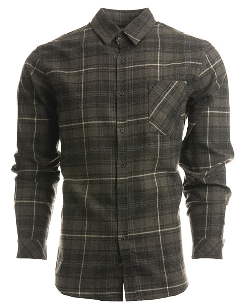 Burnside B8212 Men Woven Plaid Flannel With Biased Pocket at GotApparel