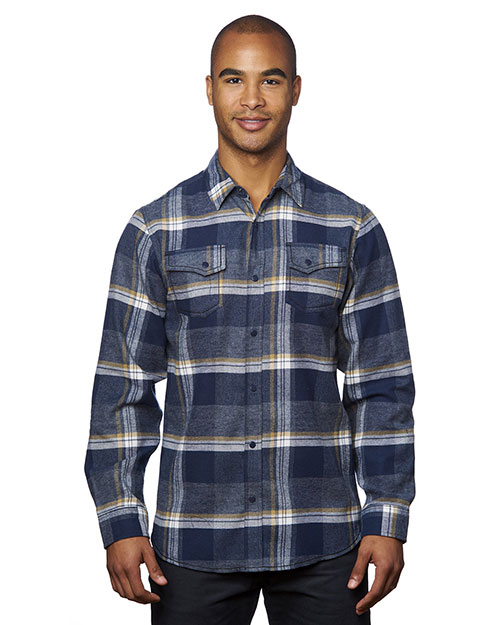 Burnside B8219 Men Snap-Front Flannel Shirt at GotApparel