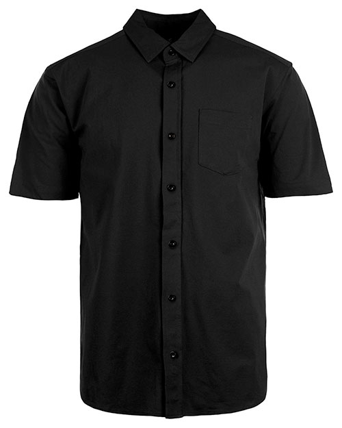 Burnside B9217 Men's Woven Short-Sleeve Shirt at GotApparel