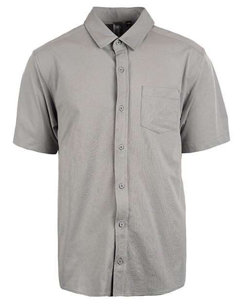 Burnside B9217 Men's Woven Short-Sleeve Shirt at GotApparel