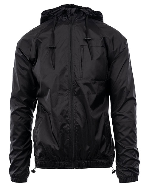 Burnside B9728 Men's Nylon Hooded Coaches Jacket at GotApparel