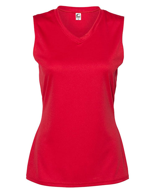 C2 Sport 5663 Women's Sleeveless V-Neck T-Shirt at GotApparel