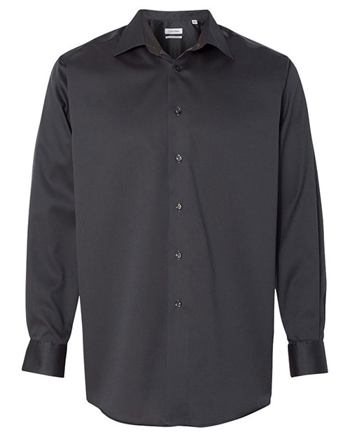 Calvin Klein 13CK033 Men Non-Iron Micro Pincord Long Sleeve Shirt at GotApparel