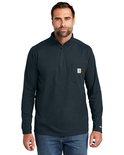 Carhartt CT106660  Men's Force 1/4-Zip Long Sleeve T-Shirt at GotApparel