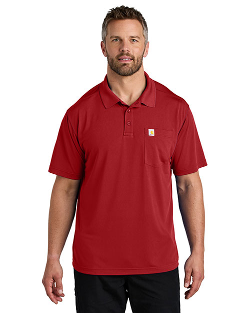 Carhartt CT106880 Men's Force Snag-Resistant Pocket Polo at GotApparel