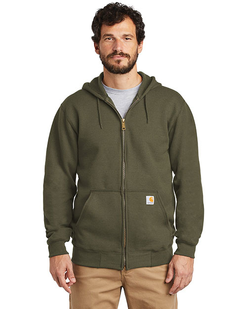 Carhartt CTK122 Men 10.5 oz Midweight Hooded Zip-Front Sweatshirt at GotApparel