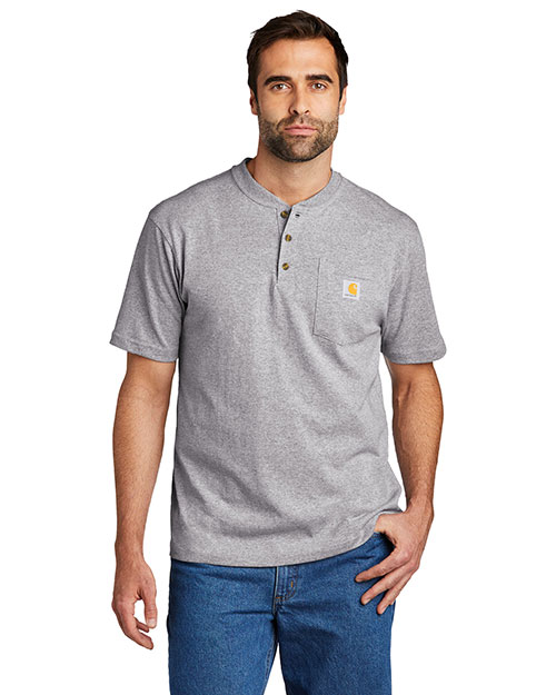 Carhartt Short Sleeve Henley T-Shirt CTK84 at GotApparel