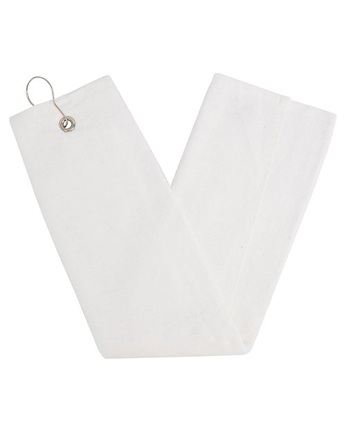 Carmel Towel Company C1625TG  Trifold Golf Towel with Grommet and Hook at GotApparel