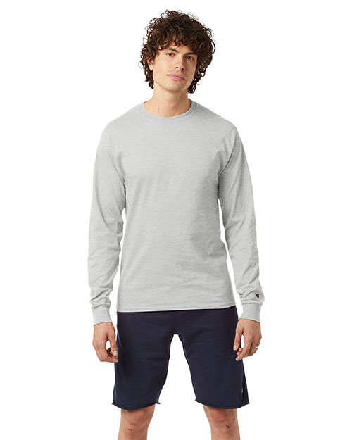 Custom Embroidered Champion CC8C Men 5.2 Oz. Long-Sleeve T-Shirt at GotApparel