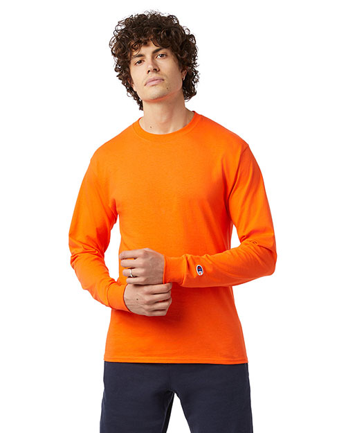 Custom Embroidered Champion CC8C Men ® Heritage 5.2-Oz. Jersey Long Sleeve Tee at GotApparel