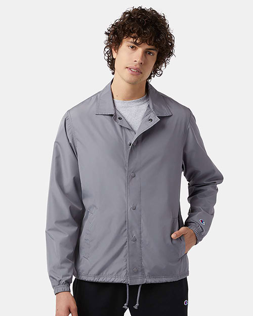 Champion CO126 Men Coach's Jacket at GotApparel