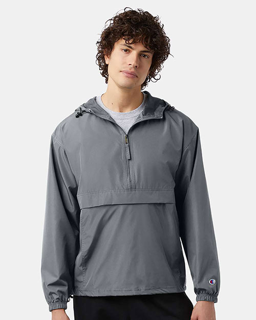 Champion CO200 Adult Packable Anorak 1/4 Zip Jacket at GotApparel