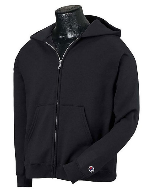 Custom Embroidered Champion CW25 Boys 9 Oz., 50/50 Full-Zip Hoodie at GotApparel