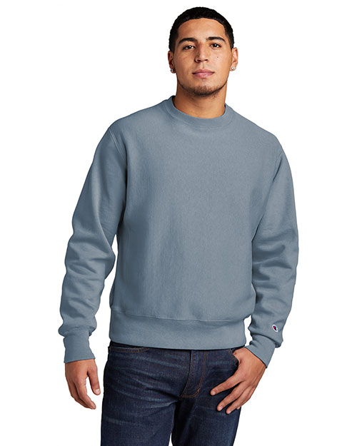 Custom Embroidered Champion ® Reverse Weave ® Garment-Dyed Crewneck Sweatshirt. GDS149 at GotApparel