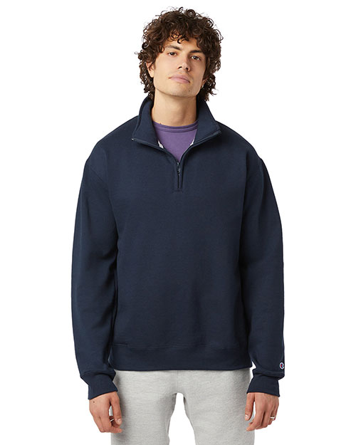 Champion S450  Unisex Powerblend Quarter-Zip Pullover at GotApparel