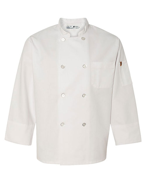 Chef Designs 0413  Button Chef Coat with Thermometer Pocket at GotApparel