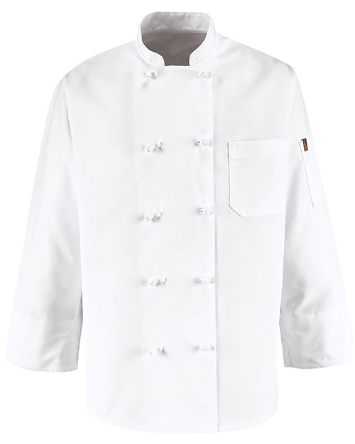 Chef Designs 0421  Ten Knot Button Chef Coat at GotApparel