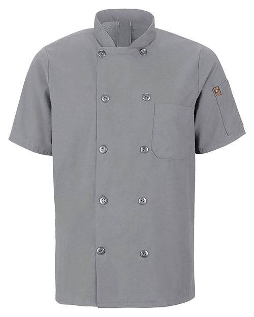 Chef Designs 046X Mimix™ Short Sleeve Chef Coat with OilBlok at GotApparel