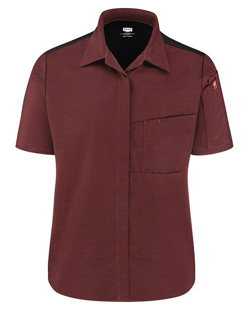 Chef Designs 501W Women's Poplin Airflow Cook Shirt with OilBlok at GotApparel