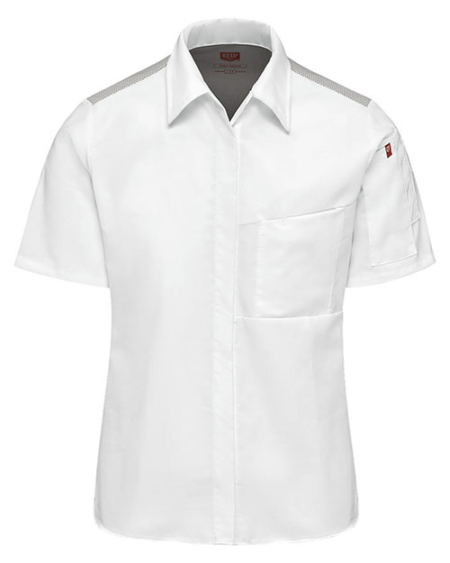 Chef Designs 501W Women's Poplin Airflow Cook Shirt with OilBlok at GotApparel