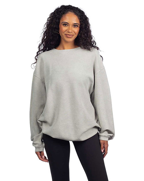 chicka-d 443CK  Ladies' Corded Crew Sweatshirt at GotApparel