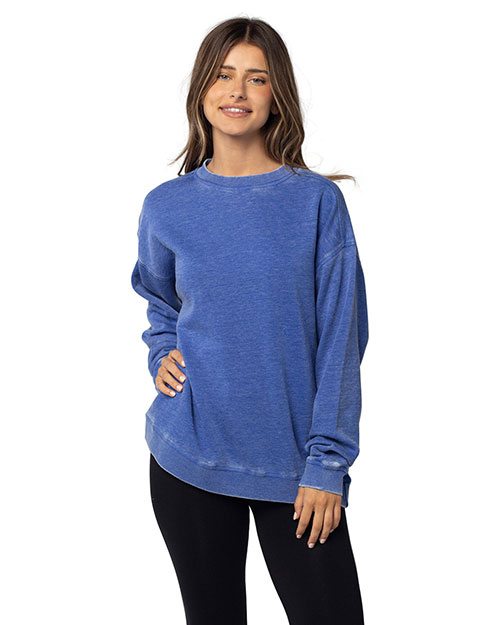 chicka-d 449CK  Ladies' Burnout Campus Crew Sweatshirt at GotApparel