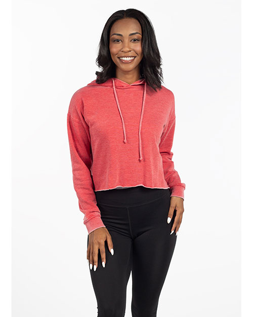 chicka-d 450CK  Ladies' Burnout Campus Hooded Sweatshirt at GotApparel