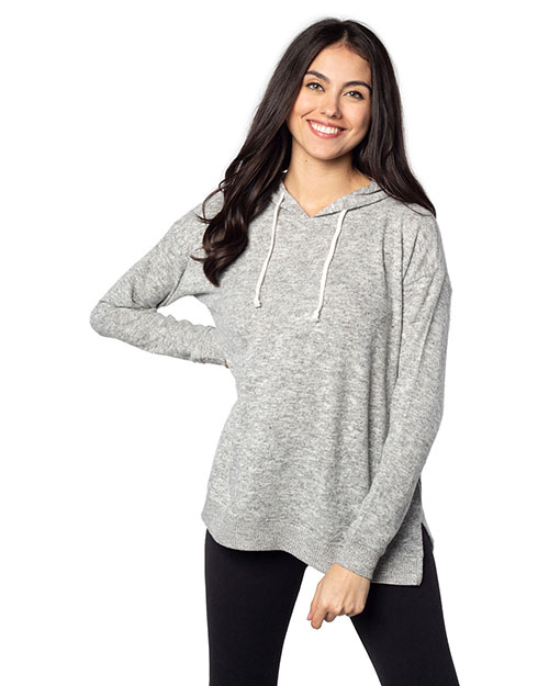 chicka-d 465  Ladies' Cozy Tunic Hooded Sweatshirt at GotApparel