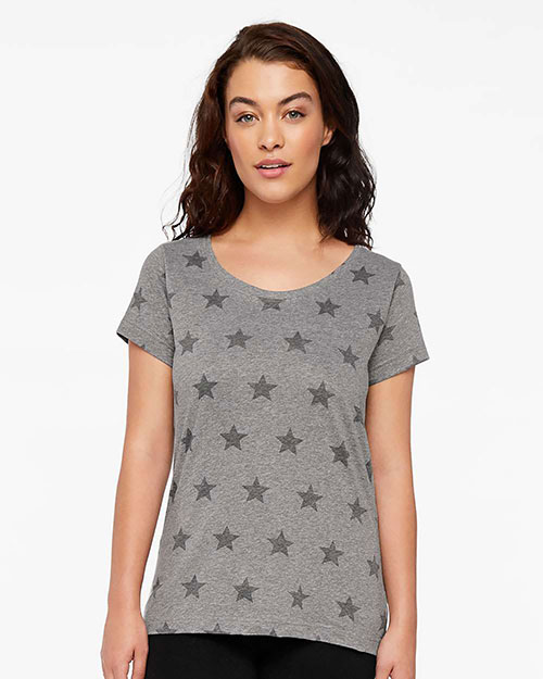 Code V 3629 Women Ladies' Five Star T-Shirt at GotApparel