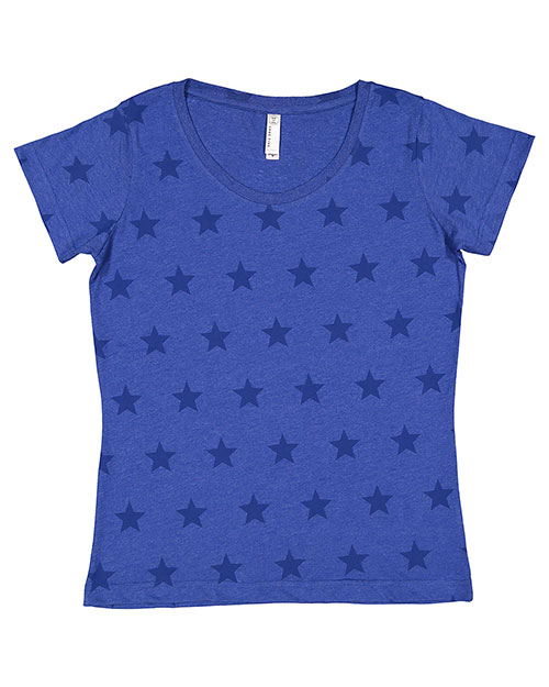 Code V 3629 Women Ladies' Five Star T-Shirt at GotApparel