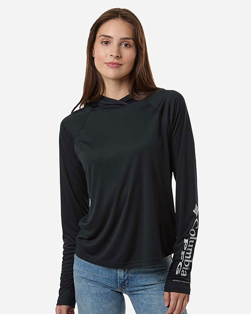 Columbia 216061 Women's PFG Tidal Tee™ Hooded Long Sleeve at GotApparel