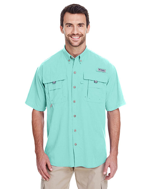 Custom Embroidered Columbia 7047 Men 3 oz Bahama II Short-Sleeve Shirt at GotApparel