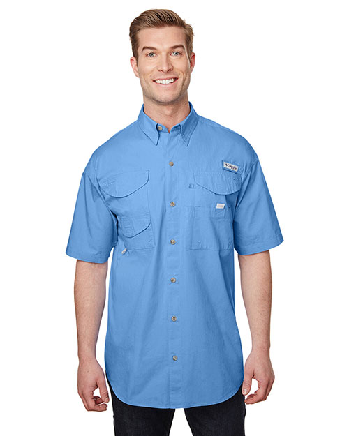 Custom Embroidered Columbia 7130 Men 3.8 oz Bonehead Short-Sleeve Shirt at GotApparel