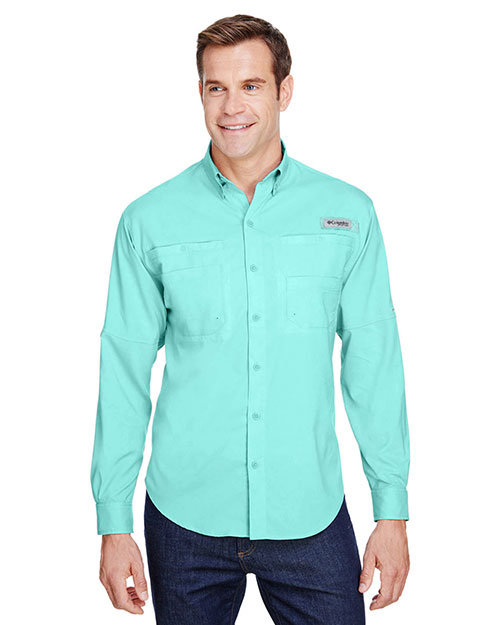 Custom Embroidered Columbia 7253 Men 2.4 oz Tamiami II Long-Sleeve Shirt at GotApparel