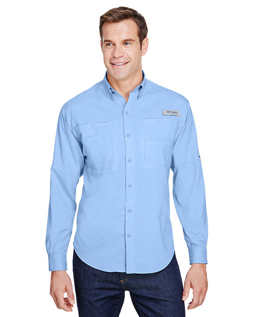 Custom Embroidered Columbia 7253 Men 2.4 oz Tamiami II Long-Sleeve Shirt at GotApparel