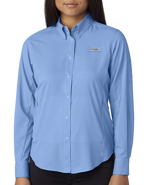 Custom Embroidered Columbia 7278 Ladies 2.4 oz Tamiami II Long-Sleeve Shirt at GotApparel