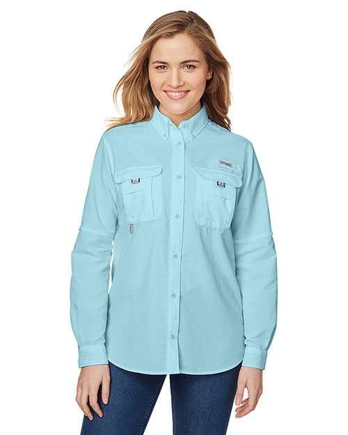 Custom Embroidered Columbia 7314 Ladies 3 oz Bahama Long-Sleeve Shirt at GotApparel