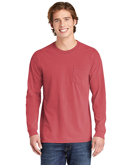 Comfort Colors 4410 Men Heavyweight Ring Spun Long Sleeve Pocket Tee at GotApparel