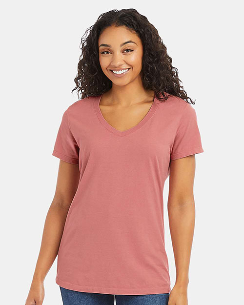 ComfortWash by Hanes GDH125 Ladies' V-Neck T-Shirt at GotApparel