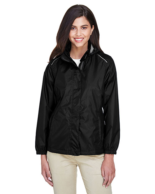 Core 365 78185 Women Climate Seam-Sealed Lightweight Variegated Ripstop Jacket at GotApparel