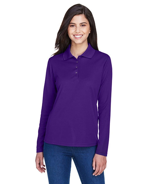 Core 365 78192 Women Pinnacle Performance Long-Sleeve Pique Polo at GotApparel