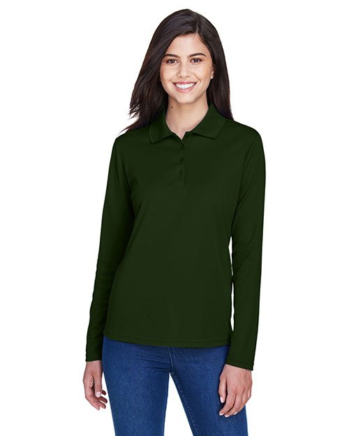 Core 365 78192 Women Pinnacle Performance Long-Sleeve Pique Polo at GotApparel